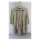 Arrow short sleeve button-up shirt in a gray,