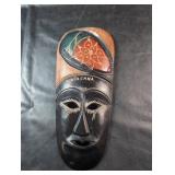 Punta Cana Hand Carved Wooden Wall MaskHand