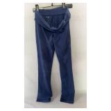 Blue foldover yoga pants, approximately size