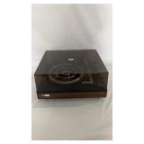 BSR McDonald record player with woodgrain-style