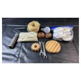 Mixed household and workshop items with two