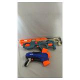 Selection of Nerf blasters including an Elite 2.0