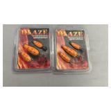 Two Blaze three-piece premium casting spoon packs