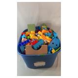 Tote filled with large children's building
