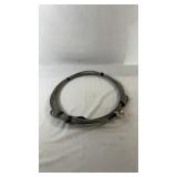 Heavy-duty wire rope cable with looped ends and