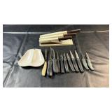 Three Wiltshire StaySharp self-sharpening knife