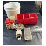 Workshop hardware with a variety of screws,