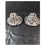 Cow Print Cowboy HatsPair of cow print cowboy