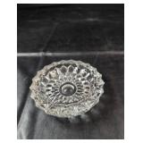 Vintage Cut Glass AshtrayHeavy cut glass
