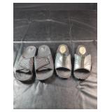 Men's Size 11 Slide Sandals  2 PairsTwo pairs