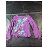 George Girls Long Sleeve Butterfly Shirt Size 9