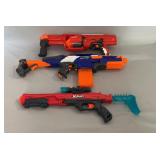 Selection of X-Shot and Nerf toy blasters
