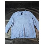 Women's Karen Scott Large Cable Knit Sweater