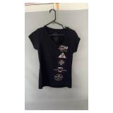Black Ecko Unltd. short-sleeve V-neck graphic