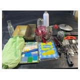 Kitchen collection with cutlery, knives with
