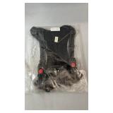 Black dog harness, size XL, with adjustable