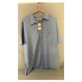 Haggar short sleeve button-up shirt in a light