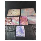 Hand Painted Pour Art Canvas CollectionA