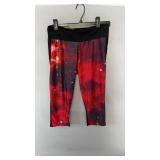 Galaxy print capri leggings, approximately size