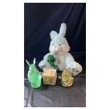 Easter-themed collection featuring a large plush