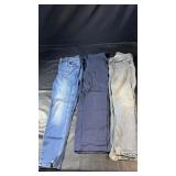 Three pairs featuring Madewell jeans size 30,