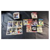Collection of hockey cards featuring notable