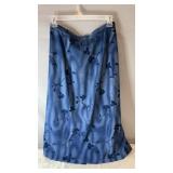 Tradition Collection blue floral skirt, size 18,