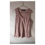 Merokeety sleeveless ribbed top, size large, with