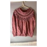 Pink Storm Pack by Sun Ice knit sweater, size