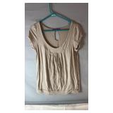 Smart Set beige short sleeve top, size extra