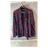Club Room long-sleeve plaid button-up shirt, size