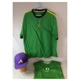 Green Yeh Mon Island Apparel Jamaica shirt size