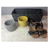 Rockport womenï¿½s size 8 leather wedge sandals