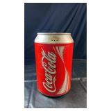 Coca-Cola can-shaped electric cooler with classic