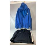 Blue Bud Light full-zip hooded sweatshirt, size