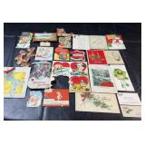 Collection of greeting cards and paper