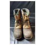 Pair of Black Diamond brown lace-up steel-toe
