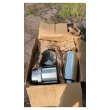 Box of galvanized metal venting and duct