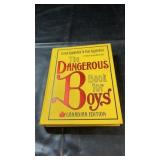 Hardcover copy of The Dangerous Book for Boys by