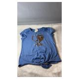 Blue Jana & Jesse shirt, size 8, with sequin
