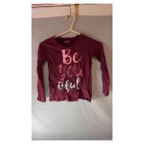 Burgundy Landsï¿½ End long sleeve shirt, size