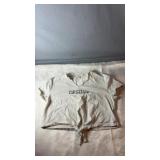 White SHEIN short sleeve cropped T-shirt,