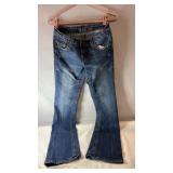 Blue denim Urban Heritage jeans, size 7, with