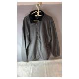 Gray Truly Casual full-zip fleece jacket, size