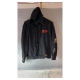 Black Steven Rhodes pullover hoodie, size Medium,