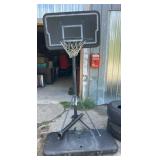 Lifetime adjustable portable basketball hoop with