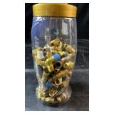 Large container filled with brass fittings and