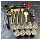Collection of kitchen and baking utensils