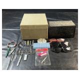 Collection of personal care items including