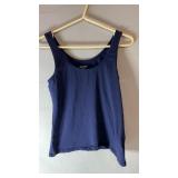 Old Navy blue sleeveless tank top with a classic